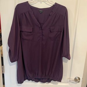 Women’s Torrid purple blouse. Plus size 5